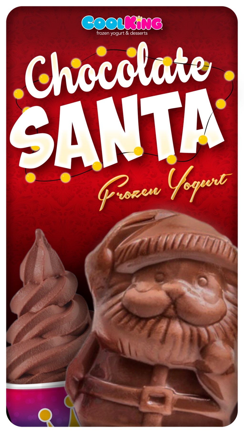 Cool King® Chocolate Santa Frozen Yogurt&nbsp;Advertisement