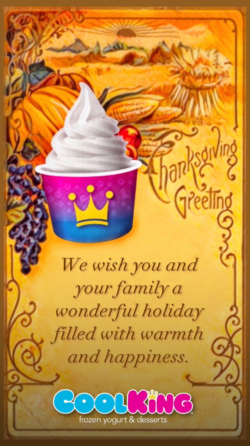 Cool King® Thanksgiving Motion Graphic for Social&nbsp;Media