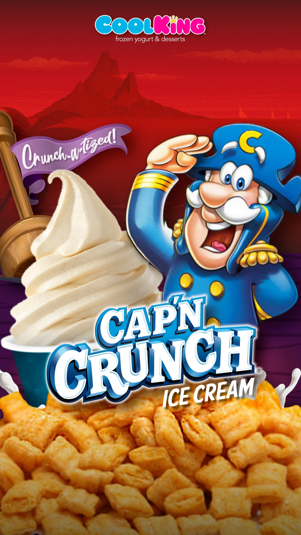 “Cap’n Crunch Ice Cream” Motion Graphic and Flavor Card for Cool King®