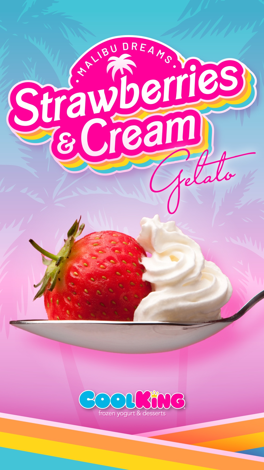 Cool King® “Malibu Dreams Strawberries & Cream” Gelato