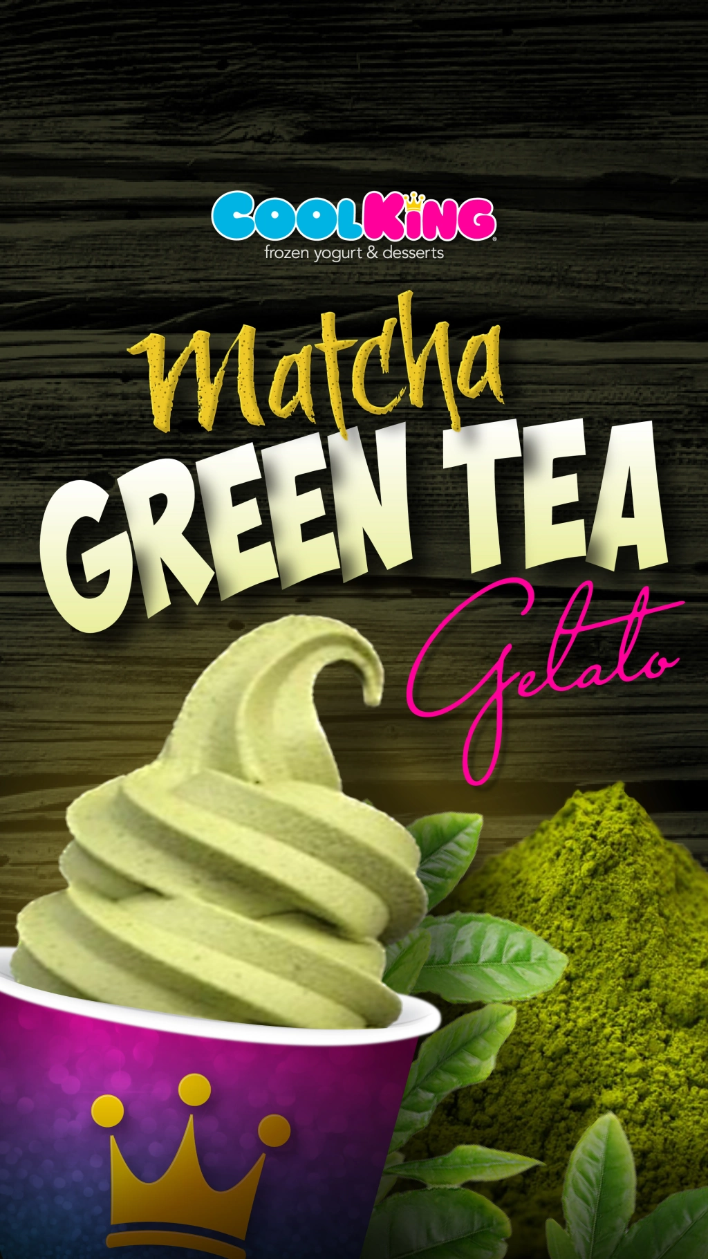 Cool King® “Matcha Green Tea” Gelato